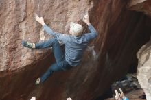 Bouldering in Hueco Tanks on 11/30/2019 with Blue Lizard Climbing and Yoga

Filename: SRM_20191130_1110130.jpg
Aperture: f/4.0
Shutter Speed: 1/250
Body: Canon EOS-1D Mark II
Lens: Canon EF 50mm f/1.8 II