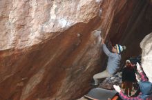 Bouldering in Hueco Tanks on 11/30/2019 with Blue Lizard Climbing and Yoga

Filename: SRM_20191130_1115220.jpg
Aperture: f/3.2
Shutter Speed: 1/250
Body: Canon EOS-1D Mark II
Lens: Canon EF 50mm f/1.8 II