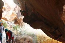 Bouldering in Hueco Tanks on 11/30/2019 with Blue Lizard Climbing and Yoga

Filename: SRM_20191130_1126030.jpg
Aperture: f/3.5
Shutter Speed: 1/250
Body: Canon EOS-1D Mark II
Lens: Canon EF 50mm f/1.8 II