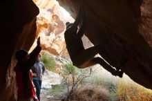 Bouldering in Hueco Tanks on 11/30/2019 with Blue Lizard Climbing and Yoga

Filename: SRM_20191130_1126110.jpg
Aperture: f/4.5
Shutter Speed: 1/250
Body: Canon EOS-1D Mark II
Lens: Canon EF 50mm f/1.8 II