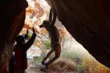 Bouldering in Hueco Tanks on 11/30/2019 with Blue Lizard Climbing and Yoga

Filename: SRM_20191130_1126201.jpg
Aperture: f/4.5
Shutter Speed: 1/250
Body: Canon EOS-1D Mark II
Lens: Canon EF 50mm f/1.8 II