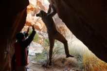 Bouldering in Hueco Tanks on 11/30/2019 with Blue Lizard Climbing and Yoga

Filename: SRM_20191130_1126211.jpg
Aperture: f/5.0
Shutter Speed: 1/250
Body: Canon EOS-1D Mark II
Lens: Canon EF 50mm f/1.8 II