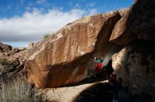 Bouldering in Hueco Tanks on 11/30/2019 with Blue Lizard Climbing and Yoga

Filename: SRM_20191130_1132320.jpg
Aperture: f/8.0
Shutter Speed: 1/250
Body: Canon EOS-1D Mark II
Lens: Canon EF 16-35mm f/2.8 L