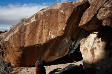 Bouldering in Hueco Tanks on 11/30/2019 with Blue Lizard Climbing and Yoga

Filename: SRM_20191130_1137460.jpg
Aperture: f/8.0
Shutter Speed: 1/320
Body: Canon EOS-1D Mark II
Lens: Canon EF 16-35mm f/2.8 L