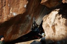 Bouldering in Hueco Tanks on 11/30/2019 with Blue Lizard Climbing and Yoga

Filename: SRM_20191130_1139170.jpg
Aperture: f/8.0
Shutter Speed: 1/320
Body: Canon EOS-1D Mark II
Lens: Canon EF 16-35mm f/2.8 L