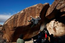 Bouldering in Hueco Tanks on 11/30/2019 with Blue Lizard Climbing and Yoga

Filename: SRM_20191130_1139510.jpg
Aperture: f/8.0
Shutter Speed: 1/320
Body: Canon EOS-1D Mark II
Lens: Canon EF 16-35mm f/2.8 L