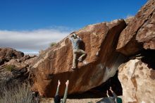 Bouldering in Hueco Tanks on 11/30/2019 with Blue Lizard Climbing and Yoga

Filename: SRM_20191130_1203120.jpg
Aperture: f/7.1
Shutter Speed: 1/250
Body: Canon EOS-1D Mark II
Lens: Canon EF 16-35mm f/2.8 L
