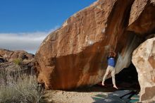Bouldering in Hueco Tanks on 11/30/2019 with Blue Lizard Climbing and Yoga

Filename: SRM_20191130_1213080.jpg
Aperture: f/8.0
Shutter Speed: 1/250
Body: Canon EOS-1D Mark II
Lens: Canon EF 16-35mm f/2.8 L