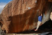 Bouldering in Hueco Tanks on 11/30/2019 with Blue Lizard Climbing and Yoga

Filename: SRM_20191130_1213150.jpg
Aperture: f/8.0
Shutter Speed: 1/250
Body: Canon EOS-1D Mark II
Lens: Canon EF 16-35mm f/2.8 L