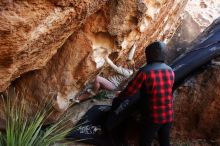 Bouldering in Hueco Tanks on 11/30/2019 with Blue Lizard Climbing and Yoga

Filename: SRM_20191130_1240380.jpg
Aperture: f/4.0
Shutter Speed: 1/250
Body: Canon EOS-1D Mark II
Lens: Canon EF 16-35mm f/2.8 L