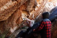 Bouldering in Hueco Tanks on 11/30/2019 with Blue Lizard Climbing and Yoga

Filename: SRM_20191130_1240430.jpg
Aperture: f/4.0
Shutter Speed: 1/250
Body: Canon EOS-1D Mark II
Lens: Canon EF 16-35mm f/2.8 L