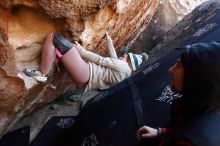 Bouldering in Hueco Tanks on 11/30/2019 with Blue Lizard Climbing and Yoga

Filename: SRM_20191130_1254170.jpg
Aperture: f/4.5
Shutter Speed: 1/250
Body: Canon EOS-1D Mark II
Lens: Canon EF 16-35mm f/2.8 L