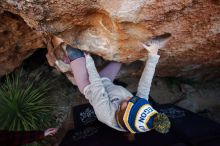 Bouldering in Hueco Tanks on 11/30/2019 with Blue Lizard Climbing and Yoga

Filename: SRM_20191130_1256060.jpg
Aperture: f/5.0
Shutter Speed: 1/250
Body: Canon EOS-1D Mark II
Lens: Canon EF 16-35mm f/2.8 L