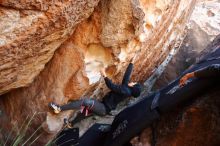 Bouldering in Hueco Tanks on 11/30/2019 with Blue Lizard Climbing and Yoga

Filename: SRM_20191130_1304340.jpg
Aperture: f/3.5
Shutter Speed: 1/250
Body: Canon EOS-1D Mark II
Lens: Canon EF 16-35mm f/2.8 L