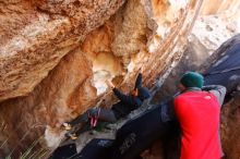 Bouldering in Hueco Tanks on 11/30/2019 with Blue Lizard Climbing and Yoga

Filename: SRM_20191130_1305350.jpg
Aperture: f/4.0
Shutter Speed: 1/250
Body: Canon EOS-1D Mark II
Lens: Canon EF 16-35mm f/2.8 L