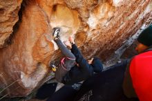 Bouldering in Hueco Tanks on 11/30/2019 with Blue Lizard Climbing and Yoga

Filename: SRM_20191130_1318430.jpg
Aperture: f/4.0
Shutter Speed: 1/250
Body: Canon EOS-1D Mark II
Lens: Canon EF 16-35mm f/2.8 L