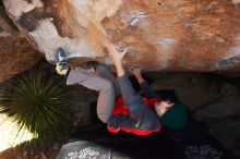 Bouldering in Hueco Tanks on 11/30/2019 with Blue Lizard Climbing and Yoga

Filename: SRM_20191130_1328400.jpg
Aperture: f/8.0
Shutter Speed: 1/250
Body: Canon EOS-1D Mark II
Lens: Canon EF 16-35mm f/2.8 L