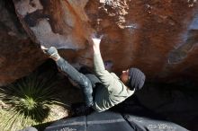Bouldering in Hueco Tanks on 11/30/2019 with Blue Lizard Climbing and Yoga

Filename: SRM_20191130_1339350.jpg
Aperture: f/10.0
Shutter Speed: 1/250
Body: Canon EOS-1D Mark II
Lens: Canon EF 16-35mm f/2.8 L