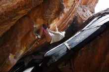 Bouldering in Hueco Tanks on 11/30/2019 with Blue Lizard Climbing and Yoga

Filename: SRM_20191130_1347300.jpg
Aperture: f/6.3
Shutter Speed: 1/250
Body: Canon EOS-1D Mark II
Lens: Canon EF 16-35mm f/2.8 L