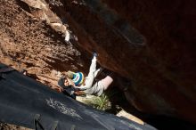 Bouldering in Hueco Tanks on 11/30/2019 with Blue Lizard Climbing and Yoga

Filename: SRM_20191130_1400520.jpg
Aperture: f/8.0
Shutter Speed: 1/320
Body: Canon EOS-1D Mark II
Lens: Canon EF 16-35mm f/2.8 L