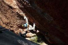 Bouldering in Hueco Tanks on 11/30/2019 with Blue Lizard Climbing and Yoga

Filename: SRM_20191130_1400580.jpg
Aperture: f/8.0
Shutter Speed: 1/320
Body: Canon EOS-1D Mark II
Lens: Canon EF 16-35mm f/2.8 L