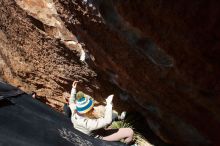 Bouldering in Hueco Tanks on 11/30/2019 with Blue Lizard Climbing and Yoga

Filename: SRM_20191130_1401010.jpg
Aperture: f/8.0
Shutter Speed: 1/320
Body: Canon EOS-1D Mark II
Lens: Canon EF 16-35mm f/2.8 L