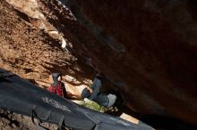 Bouldering in Hueco Tanks on 11/30/2019 with Blue Lizard Climbing and Yoga

Filename: SRM_20191130_1404360.jpg
Aperture: f/8.0
Shutter Speed: 1/320
Body: Canon EOS-1D Mark II
Lens: Canon EF 16-35mm f/2.8 L