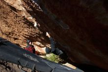 Bouldering in Hueco Tanks on 11/30/2019 with Blue Lizard Climbing and Yoga

Filename: SRM_20191130_1404370.jpg
Aperture: f/8.0
Shutter Speed: 1/320
Body: Canon EOS-1D Mark II
Lens: Canon EF 16-35mm f/2.8 L