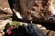 Bouldering in Hueco Tanks on 11/30/2019 with Blue Lizard Climbing and Yoga

Filename: SRM_20191130_1413311.jpg
Aperture: f/8.0
Shutter Speed: 1/320
Body: Canon EOS-1D Mark II
Lens: Canon EF 16-35mm f/2.8 L