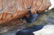 Bouldering in Hueco Tanks on 11/30/2019 with Blue Lizard Climbing and Yoga

Filename: SRM_20191130_1502520.jpg
Aperture: f/2.8
Shutter Speed: 1/500
Body: Canon EOS-1D Mark II
Lens: Canon EF 50mm f/1.8 II