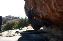 Bouldering in Hueco Tanks on 11/30/2019 with Blue Lizard Climbing and Yoga

Filename: SRM_20191130_1505480.jpg
Aperture: f/5.0
Shutter Speed: 1/500
Body: Canon EOS-1D Mark II
Lens: Canon EF 50mm f/1.8 II