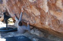 Bouldering in Hueco Tanks on 11/30/2019 with Blue Lizard Climbing and Yoga

Filename: SRM_20191130_1511290.jpg
Aperture: f/3.2
Shutter Speed: 1/500
Body: Canon EOS-1D Mark II
Lens: Canon EF 50mm f/1.8 II