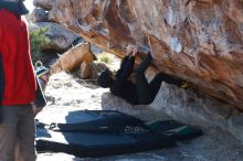Bouldering in Hueco Tanks on 11/30/2019 with Blue Lizard Climbing and Yoga

Filename: SRM_20191130_1512480.jpg
Aperture: f/4.5
Shutter Speed: 1/320
Body: Canon EOS-1D Mark II
Lens: Canon EF 50mm f/1.8 II
