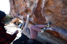 Bouldering in Hueco Tanks on 11/30/2019 with Blue Lizard Climbing and Yoga

Filename: SRM_20191130_1526100.jpg
Aperture: f/3.2
Shutter Speed: 1/400
Body: Canon EOS-1D Mark II
Lens: Canon EF 16-35mm f/2.8 L
