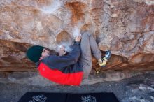 Bouldering in Hueco Tanks on 11/30/2019 with Blue Lizard Climbing and Yoga

Filename: SRM_20191130_1534380.jpg
Aperture: f/5.0
Shutter Speed: 1/250
Body: Canon EOS-1D Mark II
Lens: Canon EF 16-35mm f/2.8 L