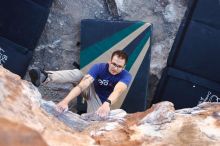 Bouldering in Hueco Tanks on 11/30/2019 with Blue Lizard Climbing and Yoga

Filename: SRM_20191130_1544260.jpg
Aperture: f/3.5
Shutter Speed: 1/250
Body: Canon EOS-1D Mark II
Lens: Canon EF 16-35mm f/2.8 L