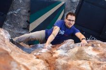 Bouldering in Hueco Tanks on 11/30/2019 with Blue Lizard Climbing and Yoga

Filename: SRM_20191130_1544290.jpg
Aperture: f/4.0
Shutter Speed: 1/250
Body: Canon EOS-1D Mark II
Lens: Canon EF 16-35mm f/2.8 L