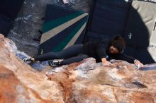 Bouldering in Hueco Tanks on 11/30/2019 with Blue Lizard Climbing and Yoga

Filename: SRM_20191130_1547590.jpg
Aperture: f/4.5
Shutter Speed: 1/250
Body: Canon EOS-1D Mark II
Lens: Canon EF 16-35mm f/2.8 L