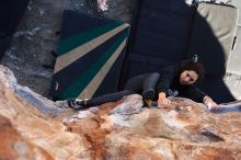 Bouldering in Hueco Tanks on 11/30/2019 with Blue Lizard Climbing and Yoga

Filename: SRM_20191130_1548040.jpg
Aperture: f/4.5
Shutter Speed: 1/250
Body: Canon EOS-1D Mark II
Lens: Canon EF 16-35mm f/2.8 L