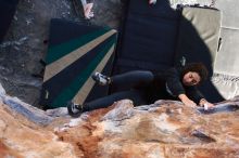 Bouldering in Hueco Tanks on 11/30/2019 with Blue Lizard Climbing and Yoga

Filename: SRM_20191130_1548060.jpg
Aperture: f/4.5
Shutter Speed: 1/250
Body: Canon EOS-1D Mark II
Lens: Canon EF 16-35mm f/2.8 L