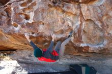 Bouldering in Hueco Tanks on 11/30/2019 with Blue Lizard Climbing and Yoga

Filename: SRM_20191130_1549220.jpg
Aperture: f/5.0
Shutter Speed: 1/250
Body: Canon EOS-1D Mark II
Lens: Canon EF 16-35mm f/2.8 L