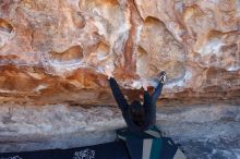 Bouldering in Hueco Tanks on 11/30/2019 with Blue Lizard Climbing and Yoga

Filename: SRM_20191130_1554390.jpg
Aperture: f/4.5
Shutter Speed: 1/250
Body: Canon EOS-1D Mark II
Lens: Canon EF 16-35mm f/2.8 L