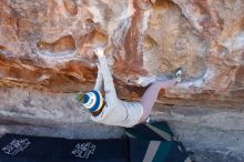 Bouldering in Hueco Tanks on 11/30/2019 with Blue Lizard Climbing and Yoga

Filename: SRM_20191130_1555400.jpg
Aperture: f/4.5
Shutter Speed: 1/250
Body: Canon EOS-1D Mark II
Lens: Canon EF 16-35mm f/2.8 L