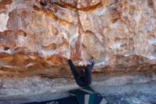 Bouldering in Hueco Tanks on 11/30/2019 with Blue Lizard Climbing and Yoga

Filename: SRM_20191130_1557561.jpg
Aperture: f/4.5
Shutter Speed: 1/250
Body: Canon EOS-1D Mark II
Lens: Canon EF 16-35mm f/2.8 L