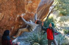 Bouldering in Hueco Tanks on 11/30/2019 with Blue Lizard Climbing and Yoga

Filename: SRM_20191130_1620410.jpg
Aperture: f/4.5
Shutter Speed: 1/250
Body: Canon EOS-1D Mark II
Lens: Canon EF 50mm f/1.8 II