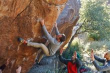 Bouldering in Hueco Tanks on 11/30/2019 with Blue Lizard Climbing and Yoga

Filename: SRM_20191130_1620510.jpg
Aperture: f/5.0
Shutter Speed: 1/250
Body: Canon EOS-1D Mark II
Lens: Canon EF 50mm f/1.8 II