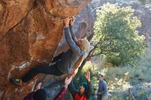 Bouldering in Hueco Tanks on 11/30/2019 with Blue Lizard Climbing and Yoga

Filename: SRM_20191130_1624060.jpg
Aperture: f/4.5
Shutter Speed: 1/250
Body: Canon EOS-1D Mark II
Lens: Canon EF 50mm f/1.8 II