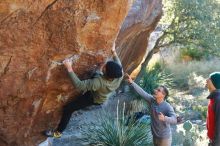 Bouldering in Hueco Tanks on 11/30/2019 with Blue Lizard Climbing and Yoga

Filename: SRM_20191130_1634290.jpg
Aperture: f/3.5
Shutter Speed: 1/250
Body: Canon EOS-1D Mark II
Lens: Canon EF 50mm f/1.8 II