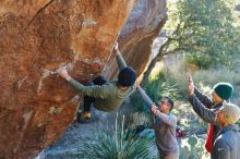 Bouldering in Hueco Tanks on 11/30/2019 with Blue Lizard Climbing and Yoga

Filename: SRM_20191130_1634450.jpg
Aperture: f/4.0
Shutter Speed: 1/250
Body: Canon EOS-1D Mark II
Lens: Canon EF 50mm f/1.8 II