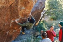 Bouldering in Hueco Tanks on 11/30/2019 with Blue Lizard Climbing and Yoga

Filename: SRM_20191130_1640390.jpg
Aperture: f/4.0
Shutter Speed: 1/250
Body: Canon EOS-1D Mark II
Lens: Canon EF 50mm f/1.8 II